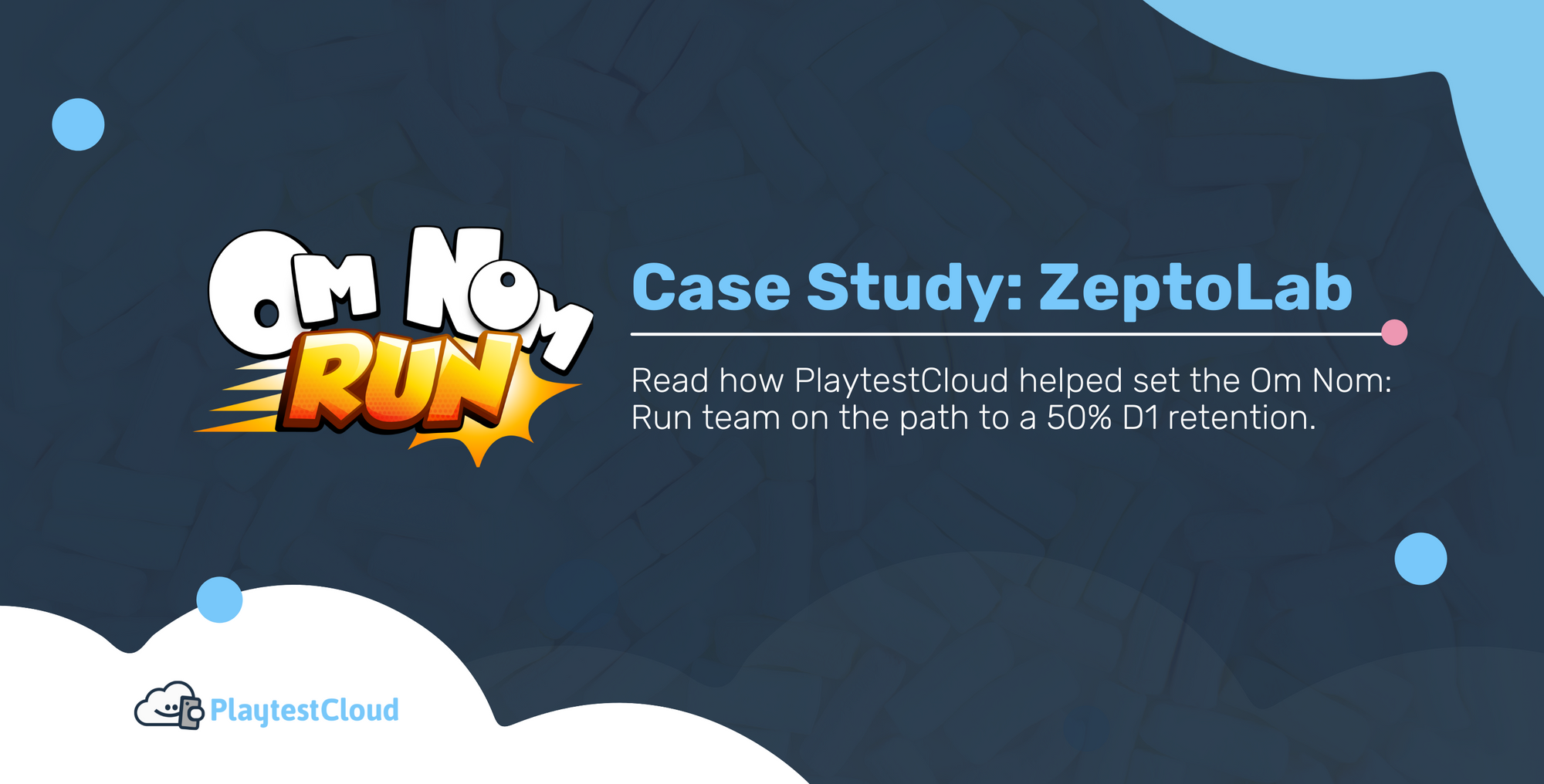 Testing with PlaytestCloud let ZeptoLab perfect the difficulty curve of Om Nom: Run