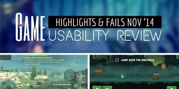 iOS Game Usability Highlights, November 2014